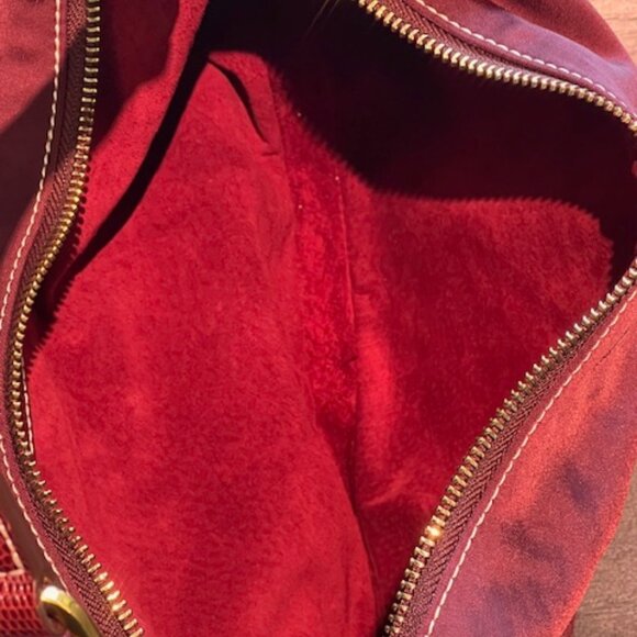 Staud Sasha Satin Swing Zip Bag in Raspberry, Never used - Picture 5 of 9